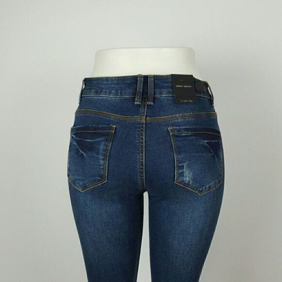 Women's ankle Jeans / Skinny Jeans dark wash‎ - Picture 3 of 6